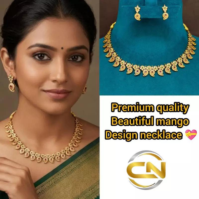 Beautiful mango design necklace ?