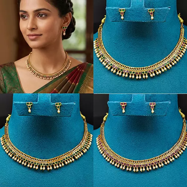 Beautiful jilebi design necklace ?