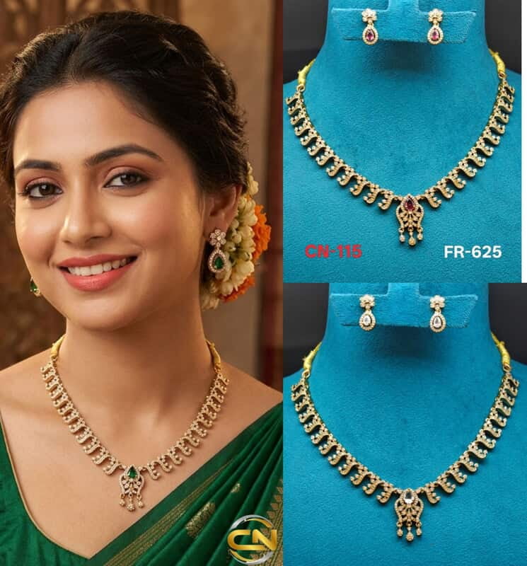 Mehandi polish short Necklace ?