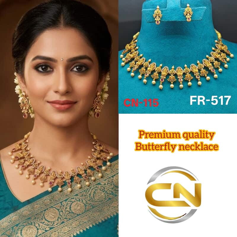 premium butterfly necklace