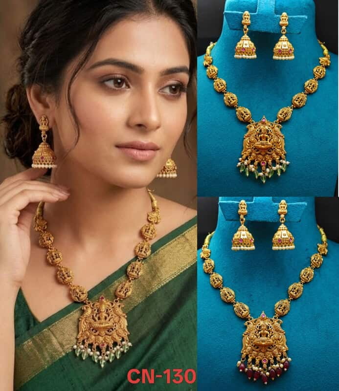 premium quality laxmi devi necklace