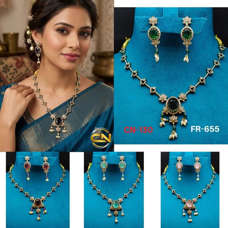 Mehandi polish short Necklace