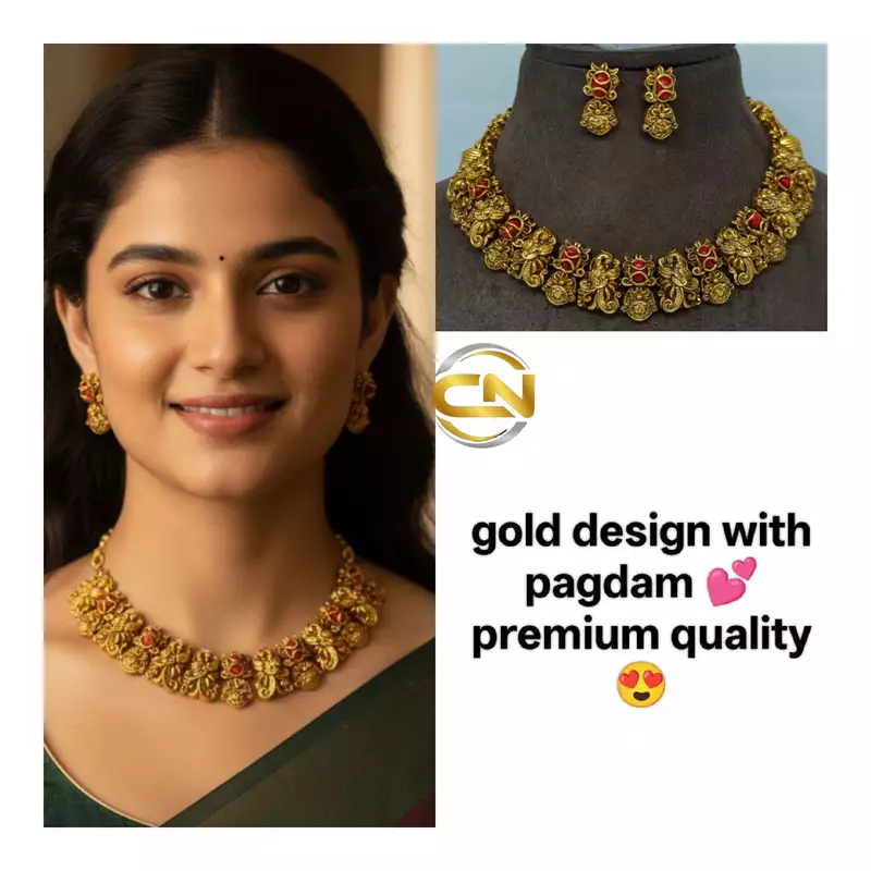 Gold design with pagdam ?