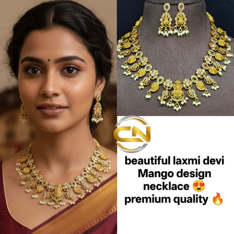 laxmi devi Mango design necklace ?