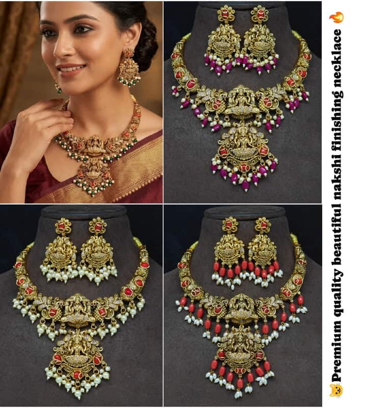 Nakshi finishing laxmi devi design necklace ?