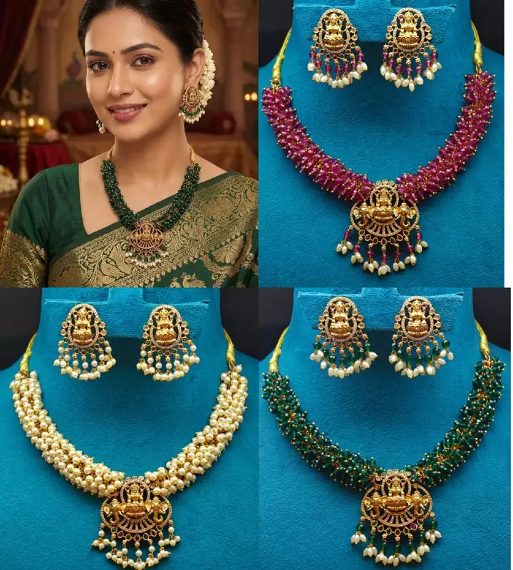Beautiful laxmi devi guttapusal kanthi necklace ?