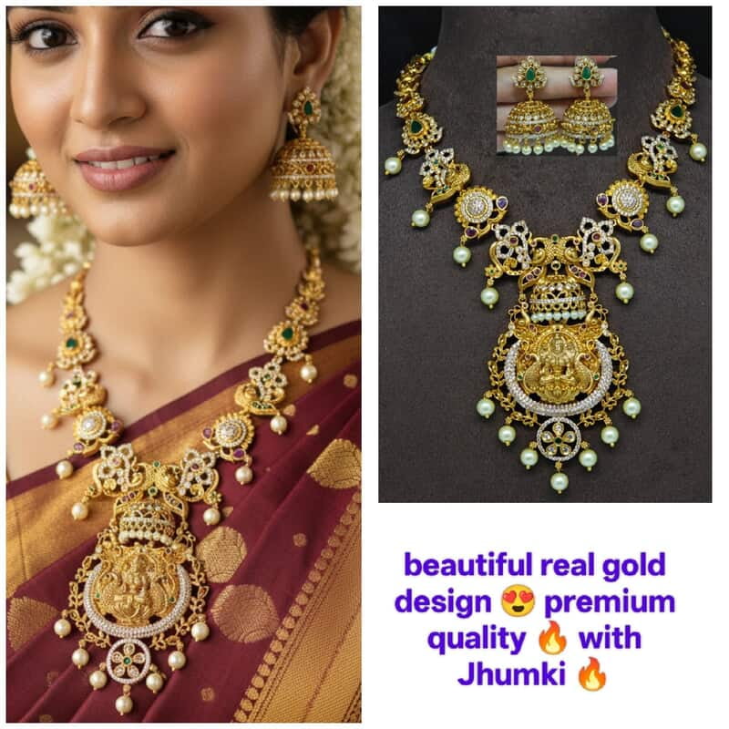 Real gold design necklace