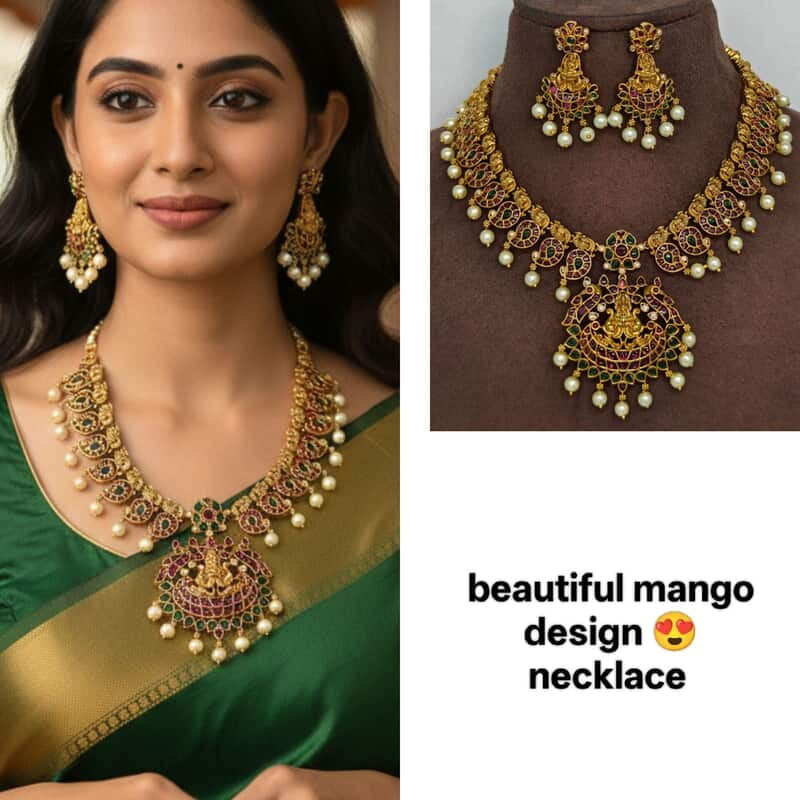 Mango design necklace