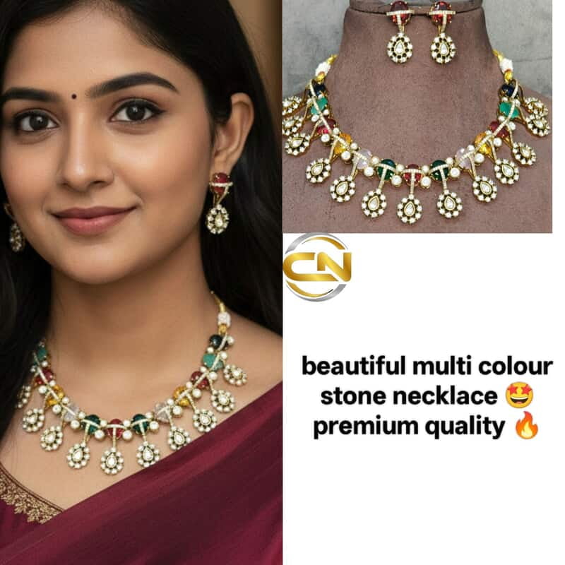 Multi colour stone necklace ?