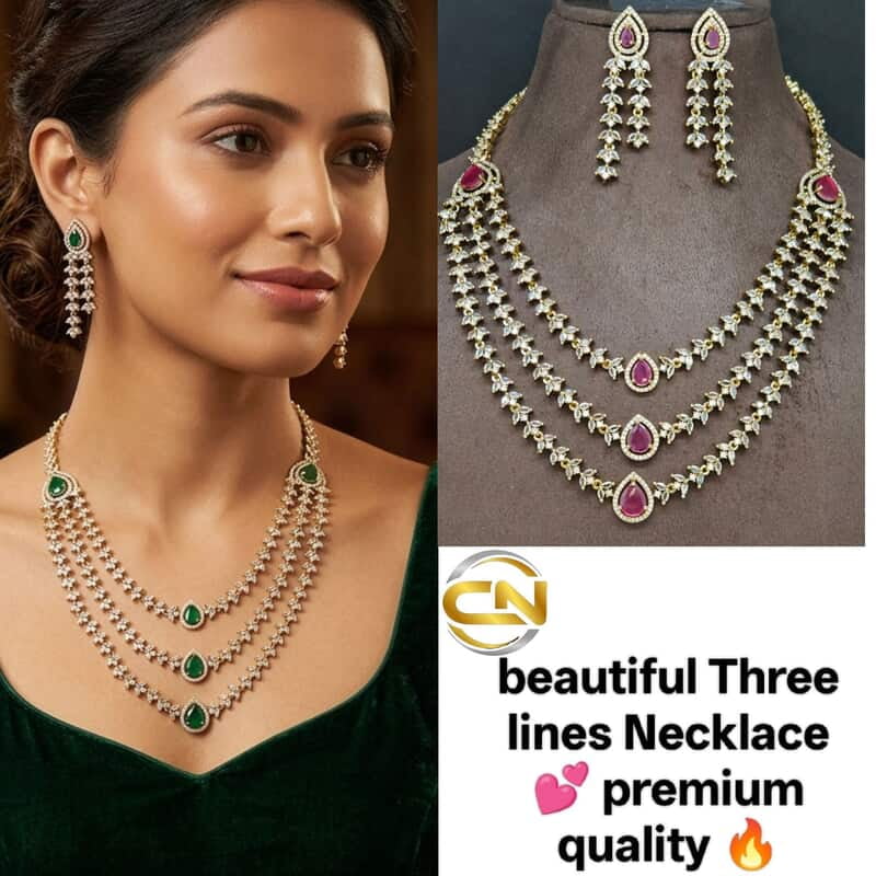 Mehandi polish Three step Necklace ?