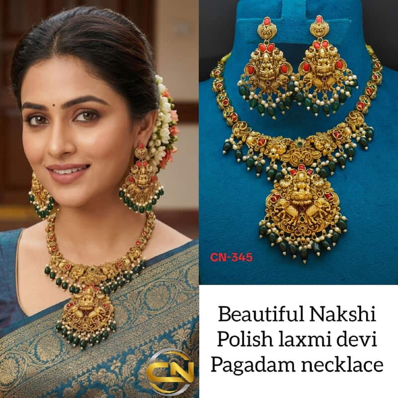 Nakshi polish pagadam laxmi devi necklace ?