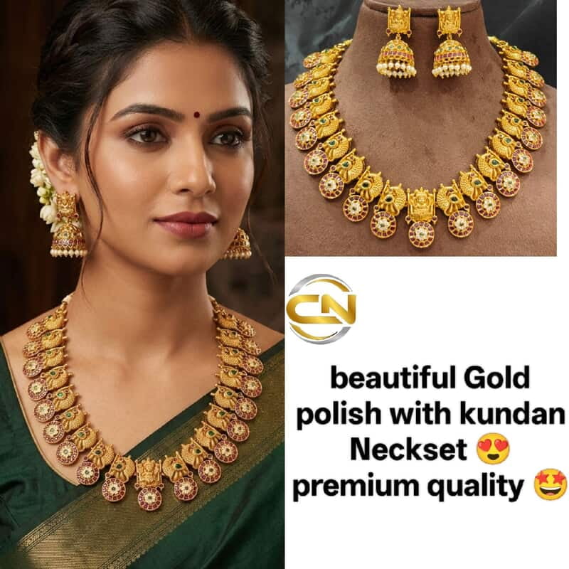 peacock design With kundan Neckset ?