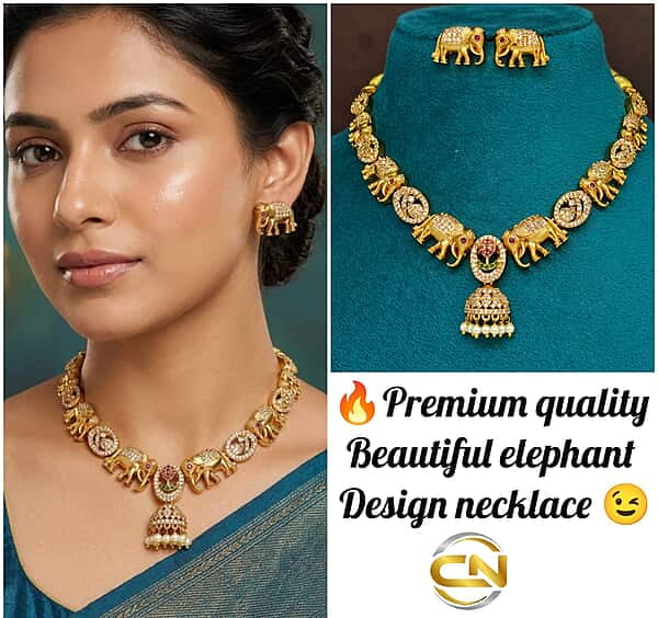 Elephant design necklace 