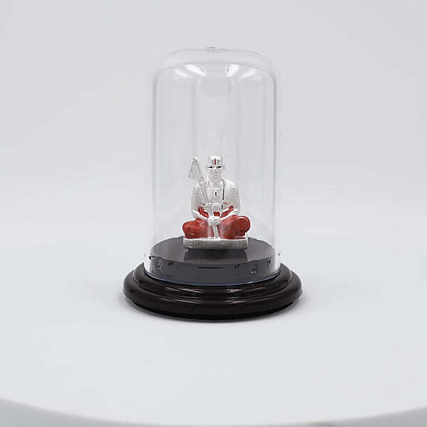 999 Pure Silver Shri Ramanujar Statue for Pooja, Gift, and Car, Dashboard