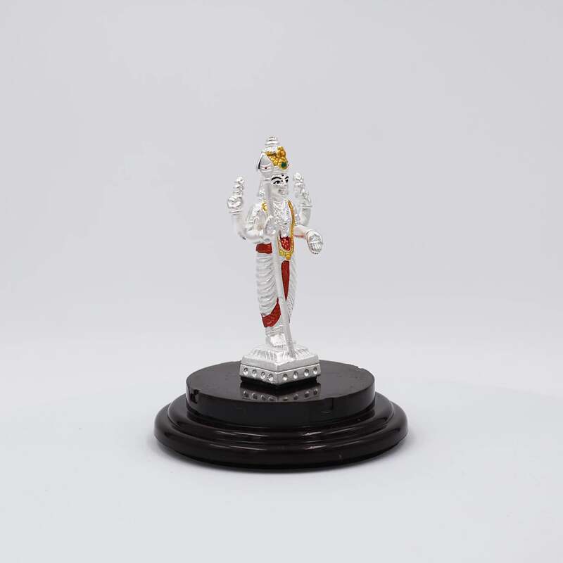 999 Pure Silver Standing Murugan Statue: Divine Blessing for Pooja, Gifting, and Vehicle Protection