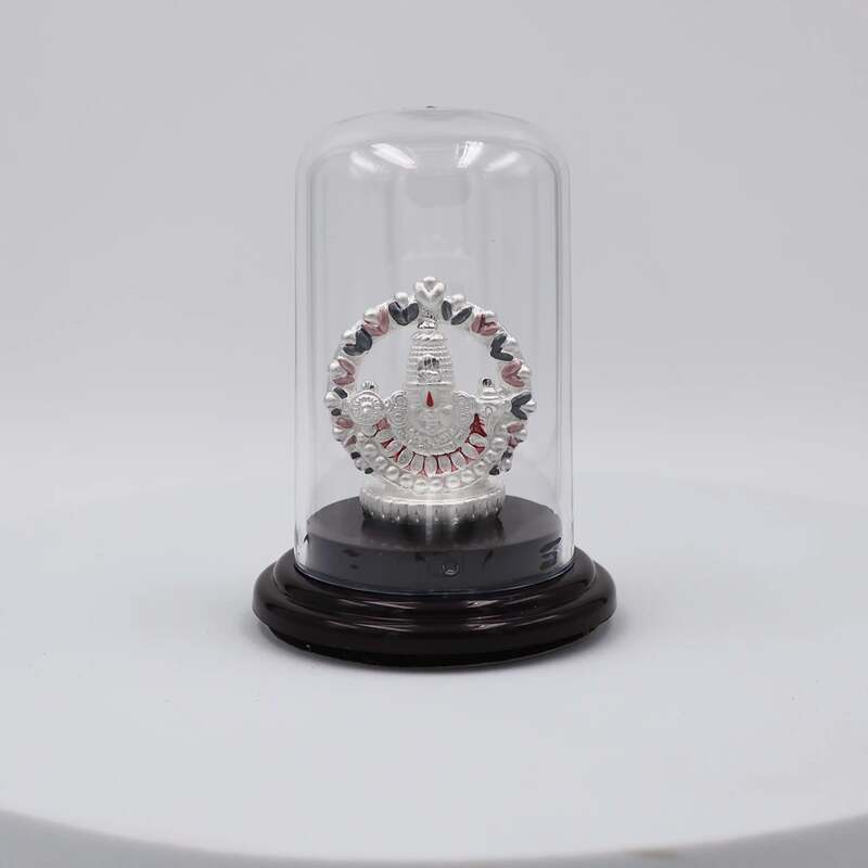 92.50 Pure Silver BALAJI Statue for Pooja, Gifting, and Car Dashboard