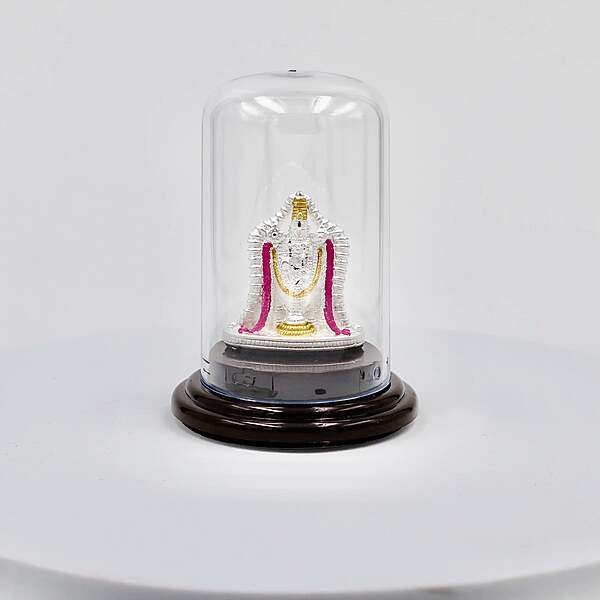 Pure Silver BALAJI Statue for Pooja, Gifting, and Car Dashboard: Divine Blessing and Protection