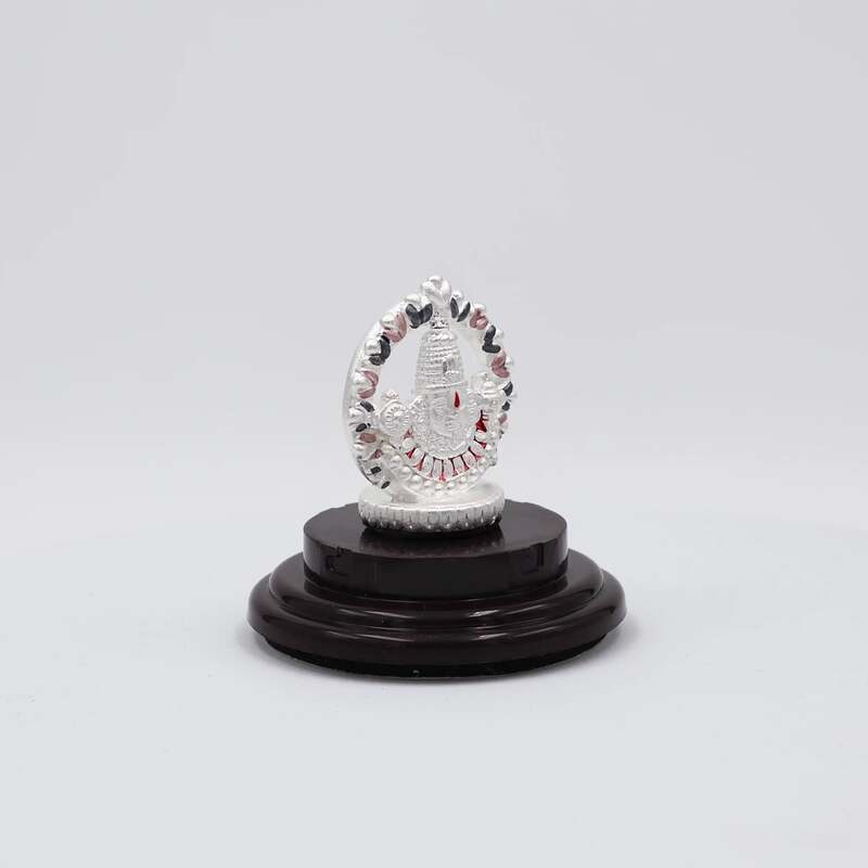 92.50 Pure Silver BALAJI Statue for Pooja, Gifting, and Car Dashboard