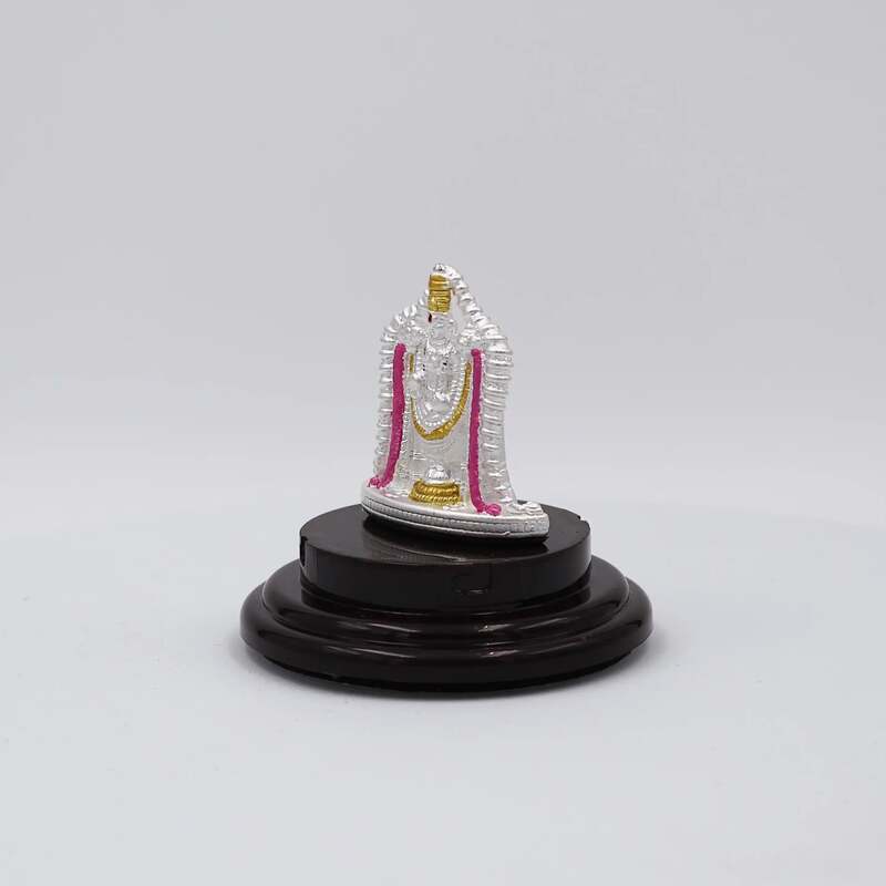 Pure Silver BALAJI Statue for Pooja, Gifting, and Car Dashboard: Divine Blessing and Protection