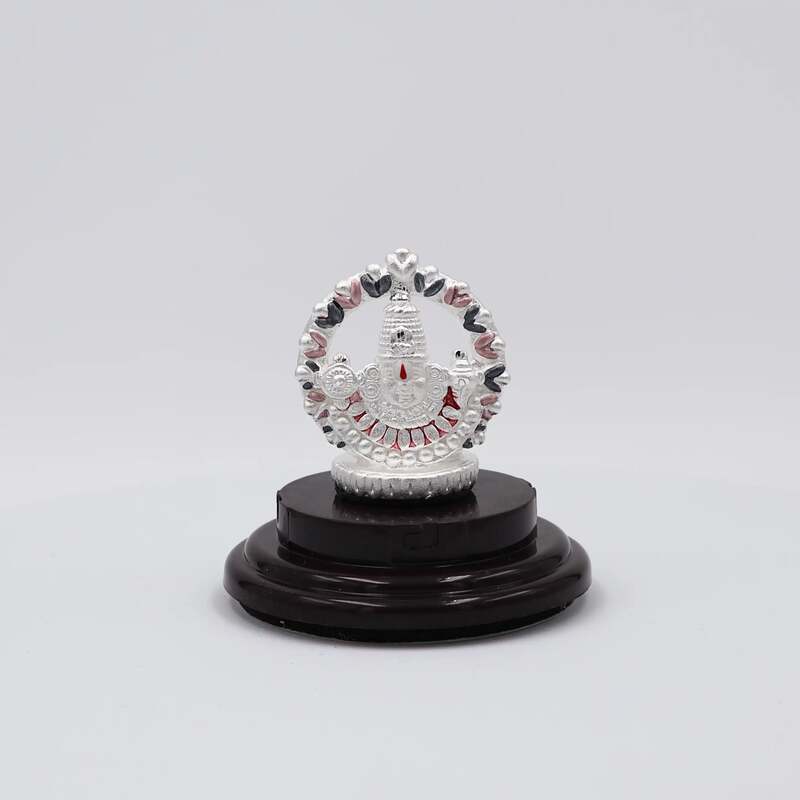 92.50 Pure Silver BALAJI Statue for Pooja, Gifting, and Car Dashboard