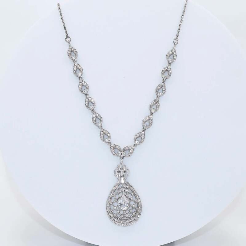 92.50 Silver Dimond Neckless