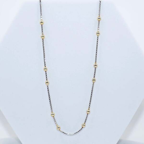 92.50 Silver Gold Ball chain