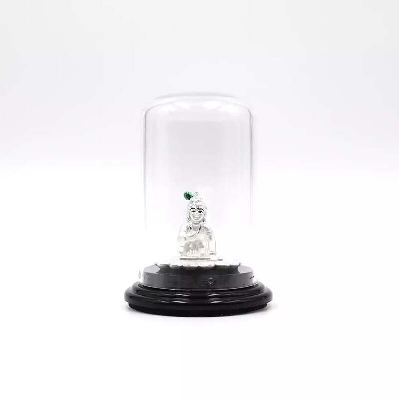 999 Pure Silver Lord Little Krishna Statue: Auspicious Pooja, Gift, and Car Dashboard