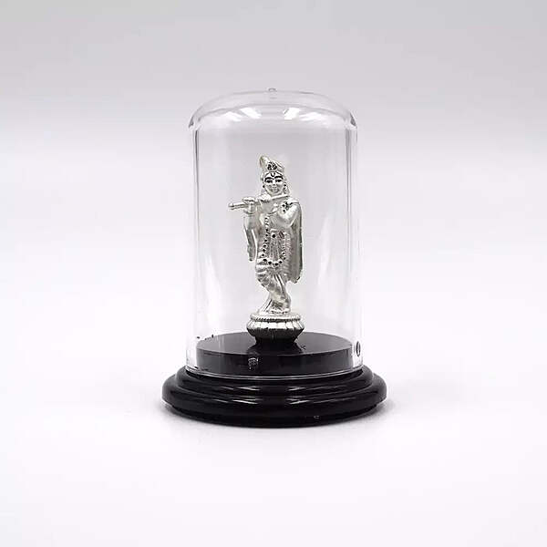 999 Pure Silver Lord Krishna Statue: Auspicious Pooja, Gift, and Car Dashboard