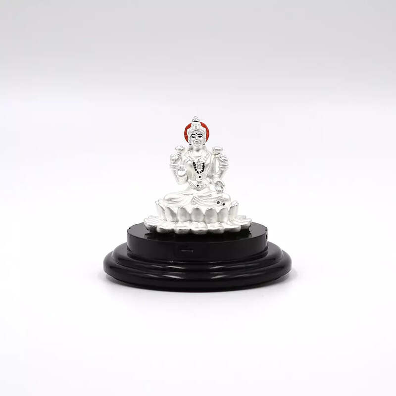 999 Pure Silver Lord Lakshmi Matha Statue: Auspicious Pooja and Gift /Car Dashboard