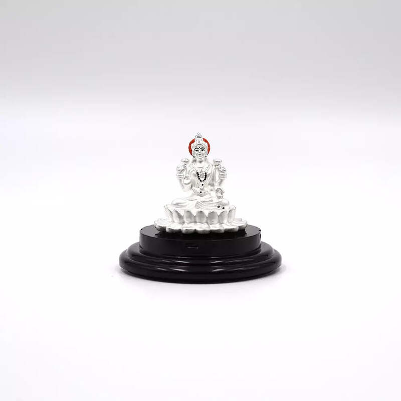 999 Pure Silver Lord Lakshmi Matha Statue: Auspicious Pooja and Gift /Car Dashboard