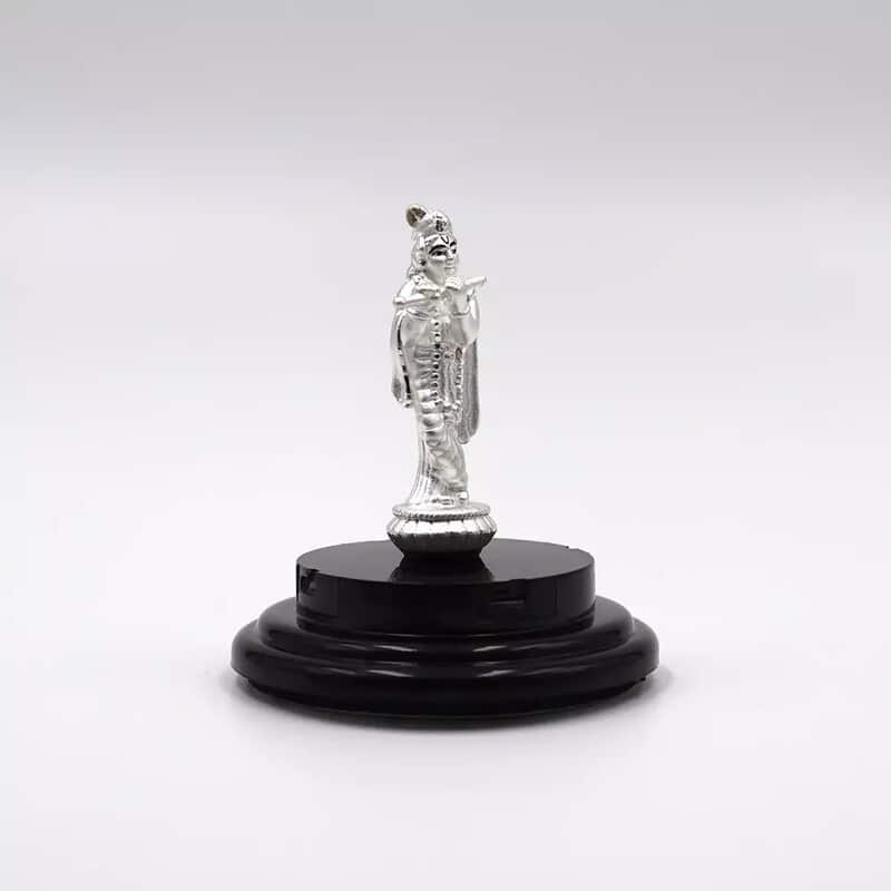 999 Pure Silver Lord Krishna Statue: Auspicious Pooja, Gift, and Car Dashboard