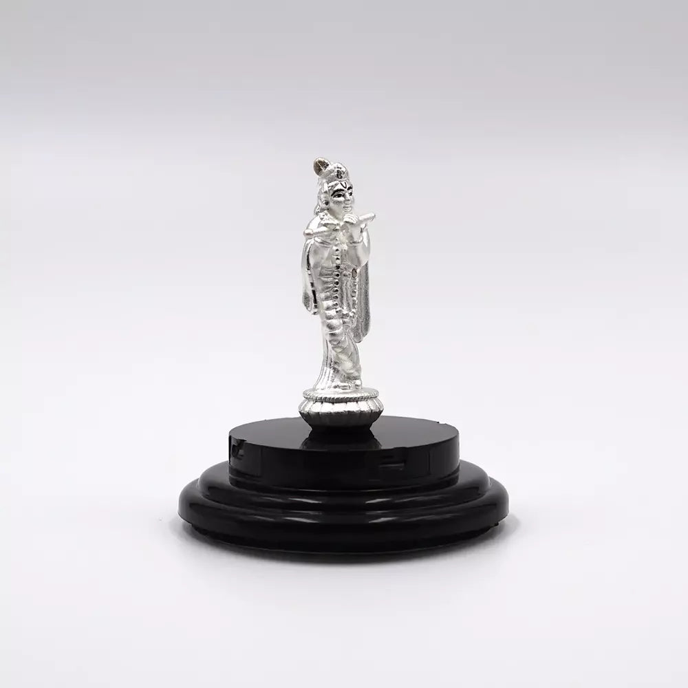999 Pure Silver Lord Krishna Statue: Auspicious Pooja, Gift, and Car Dashboard