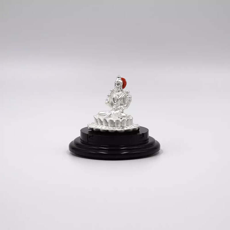 999 Pure Silver Lord Lakshmi Matha Statue: Auspicious Pooja and Gift /Car Dashboard