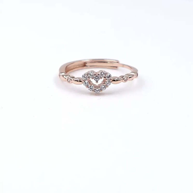 92.50 Silver Glorious Heart Ring Adjustable