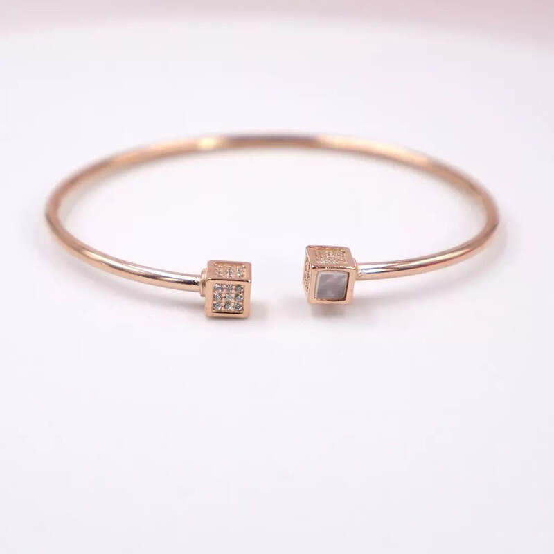 92.50 Silver Rose Gold Bracelet For women Adjustable