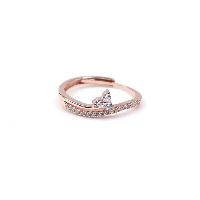 92.50 Silver Dimond Ring Adjustable