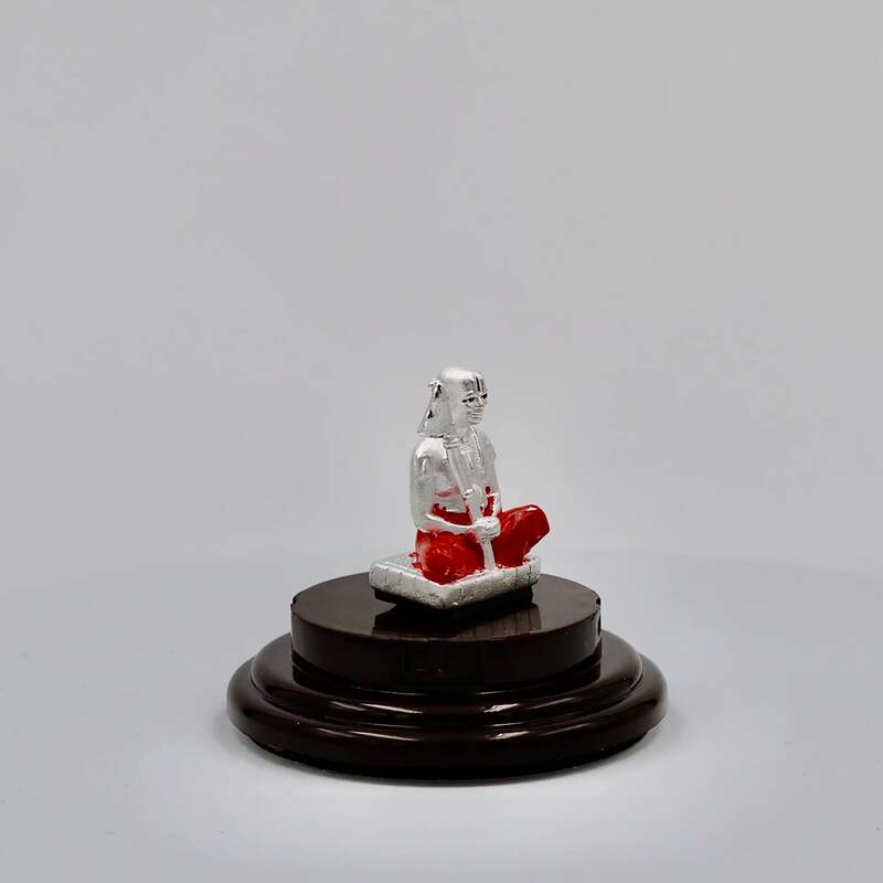 999 Pure Silver Shri Ramanujar Statue for Pooja, Gift, and Car, Dashboard