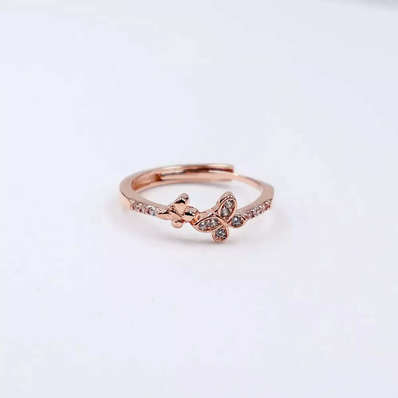 92.50 Twin Butterfly Ring Adjustable