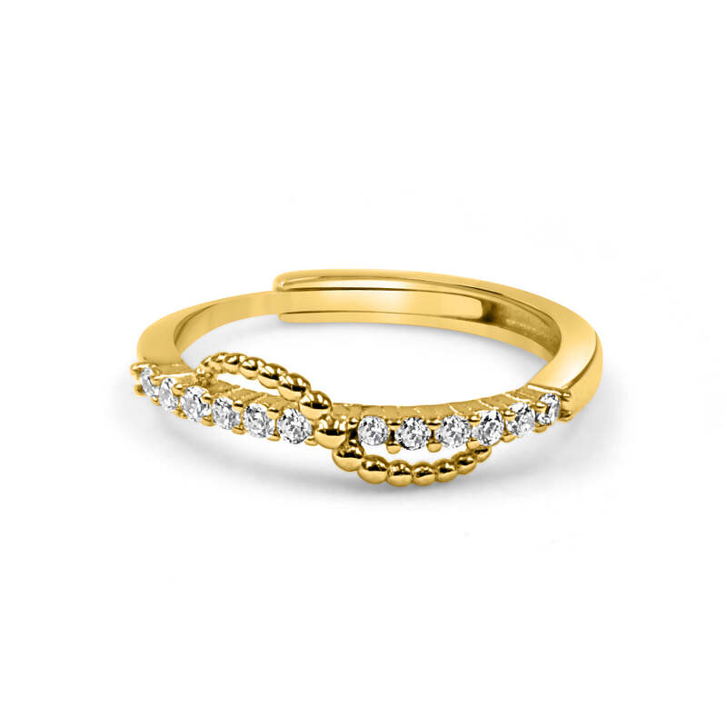92.50 Silver Rose gold Ring Adjustable