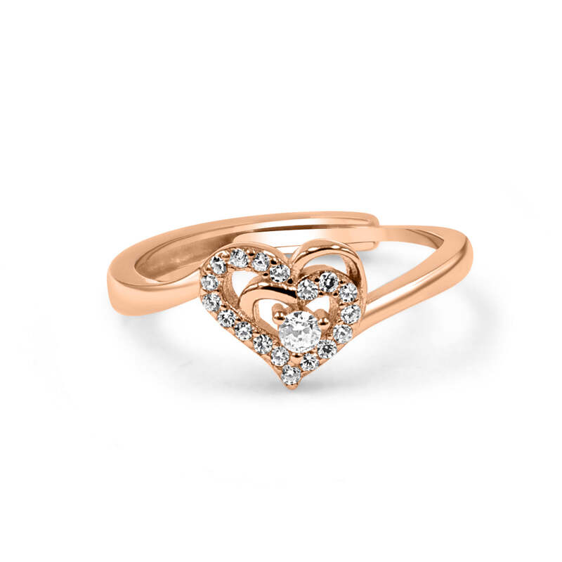 92.50 Silver Lovable Ring Adjustable