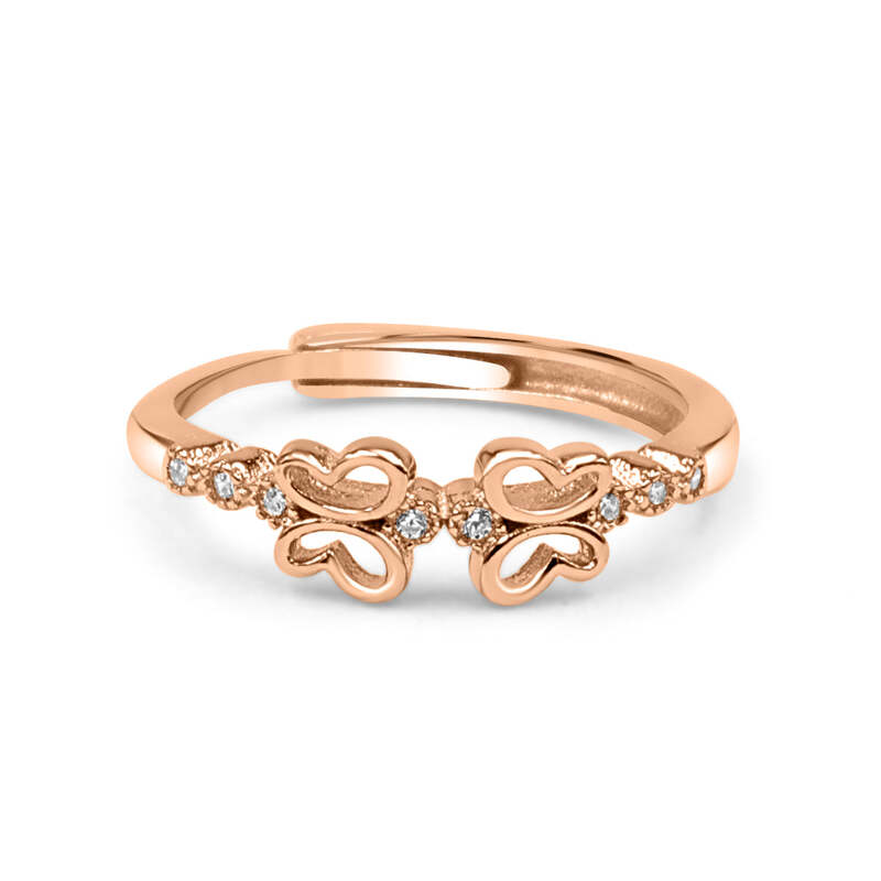 92.50 Silver Butterfly Ring Adjustable