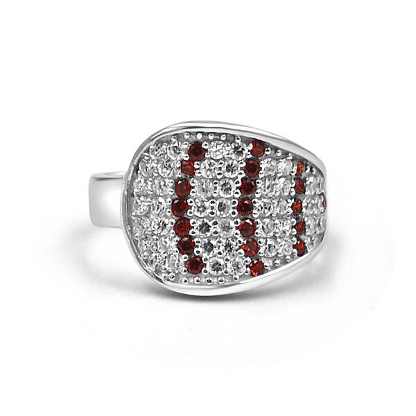 92.50 Floral Ring with Diamonds