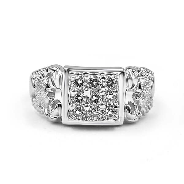 92.50 Nine Diamond Ring With Scorpio for Men