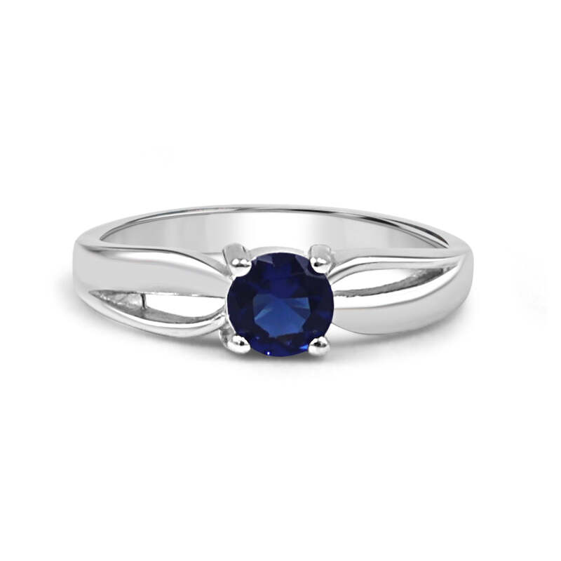 92.50 Blue Diamond Ring For Women
