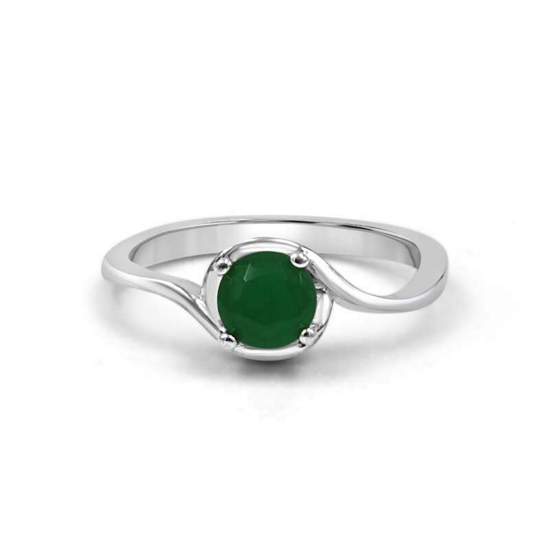 92.50 Green Stone Ring For Women