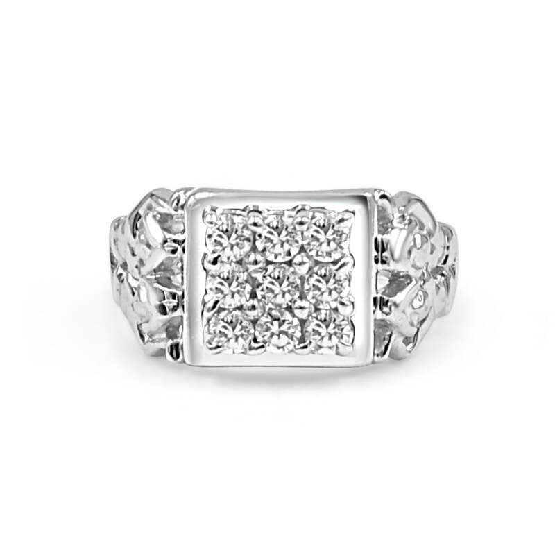 92.50 Dimond Ring for Men with fancy