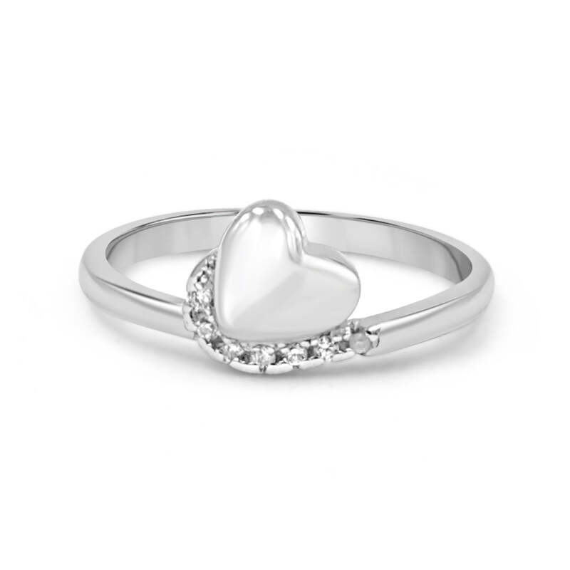 92.50 Heart Diamond Ring For Women