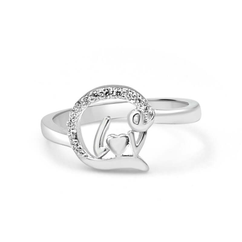 92.50 Dimond Love Ring For Women