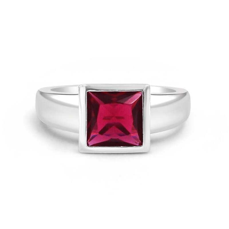 92.50 Red Dimond Ring for Men