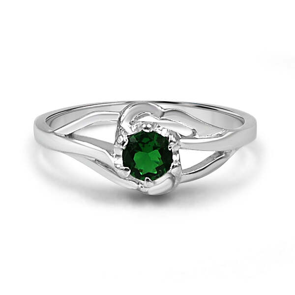 92.50 Green Dimond Ring For Women